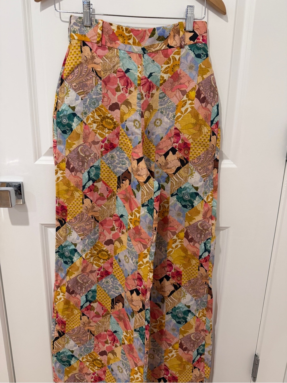 Zimmermann Multicolor Patchwork Floral Maxi Skirt